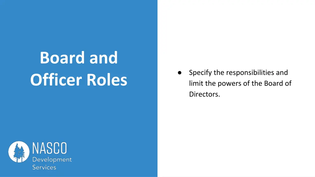 board and officer roles