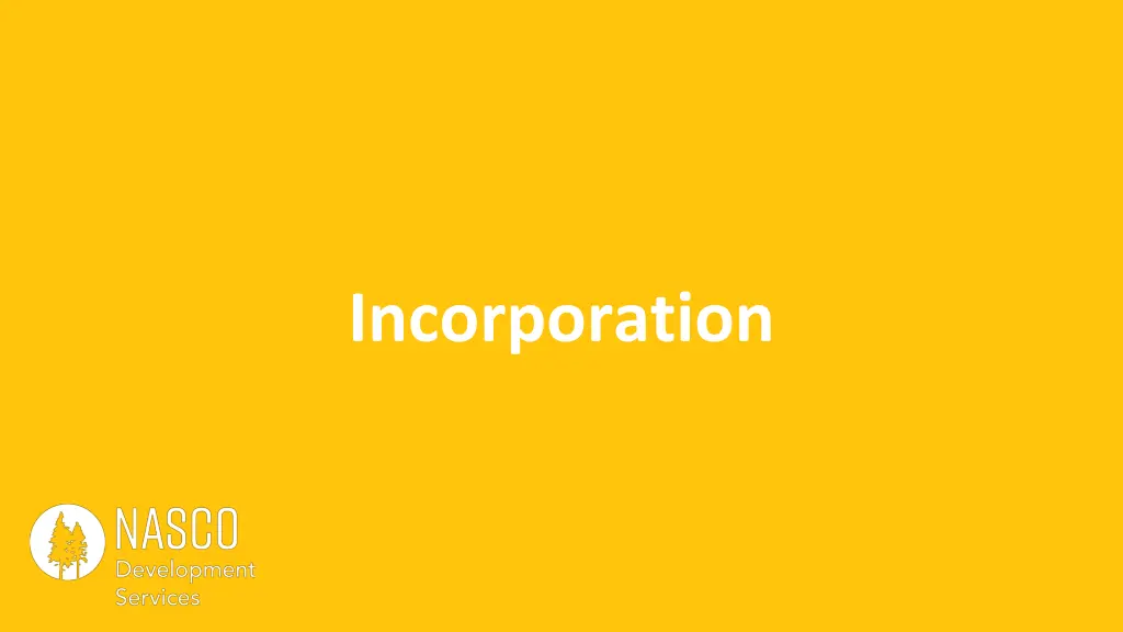 incorporation