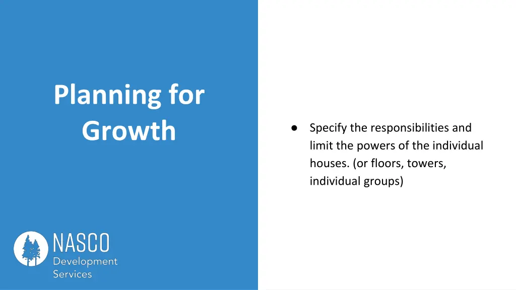 planning for growth