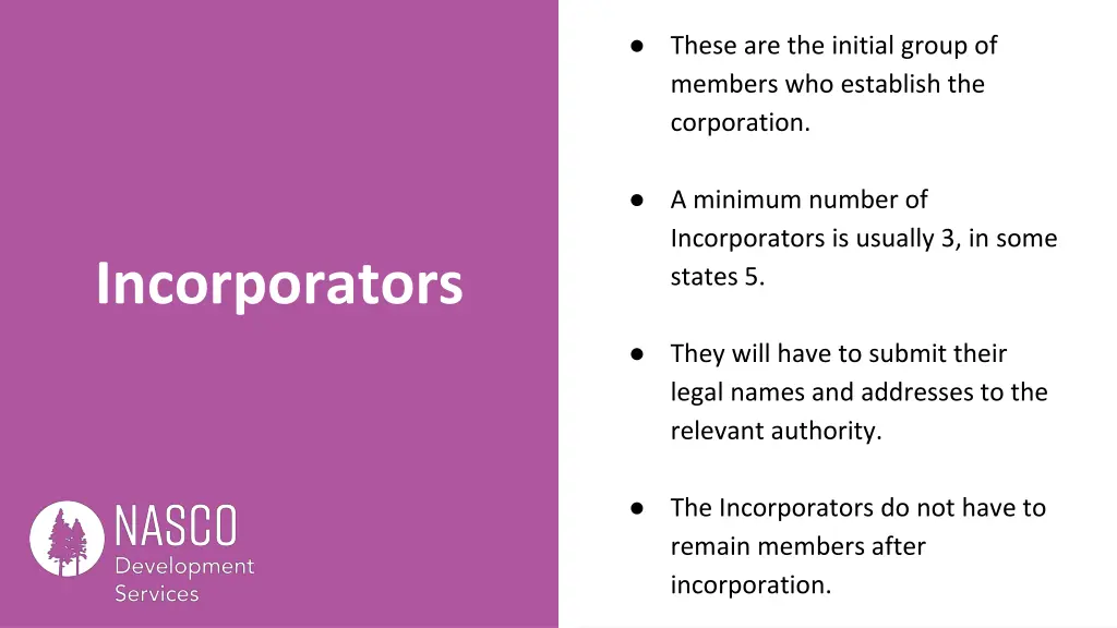 these are the initial group of members