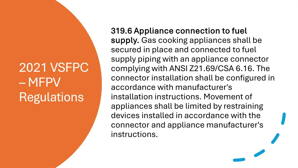 319 6 appliance connection to fuel