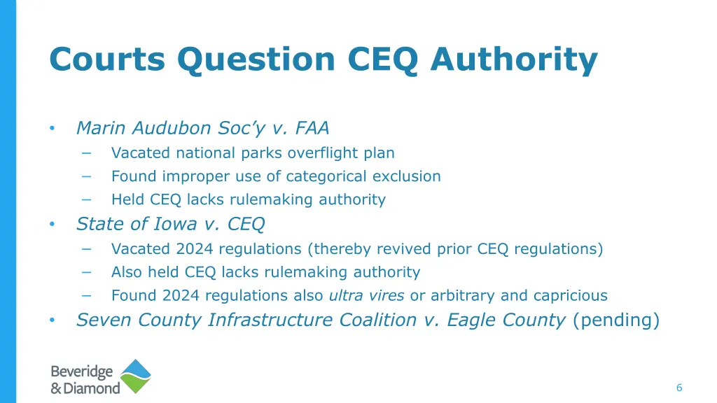 courts question ceq authority