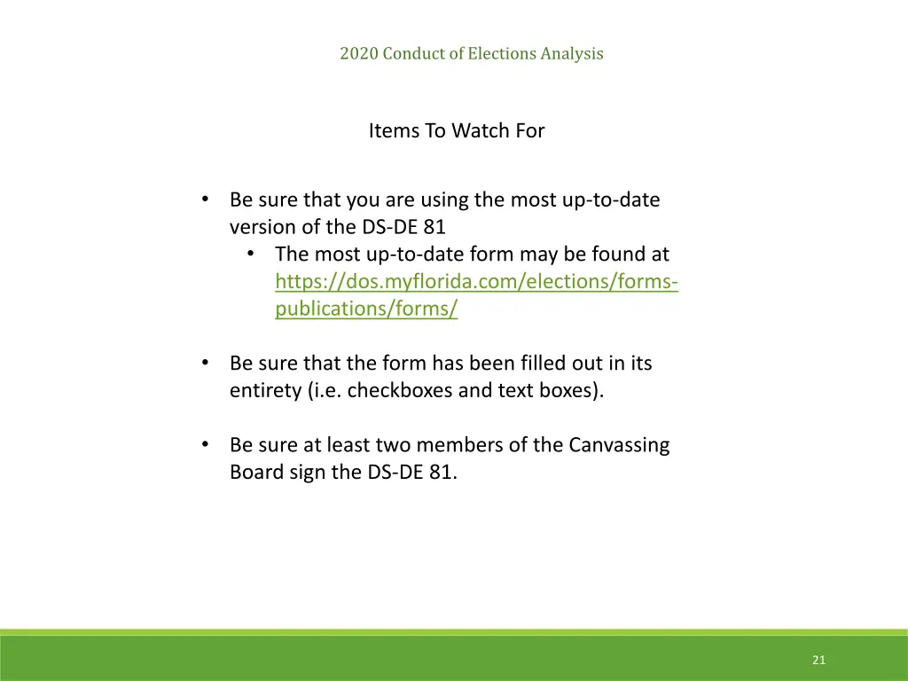 2020 conduct of elections analysis 7