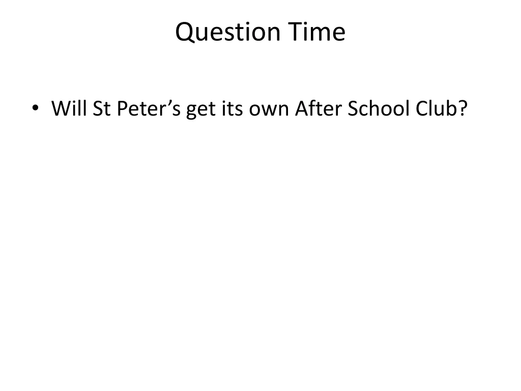 question time