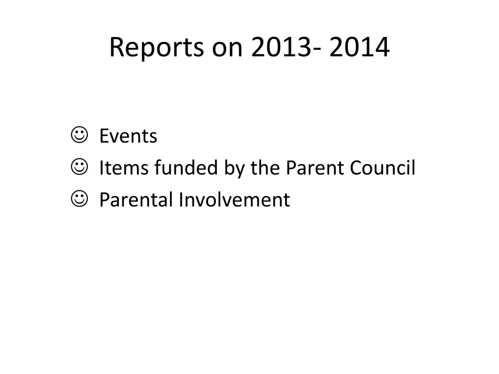 reports on 2013 2014