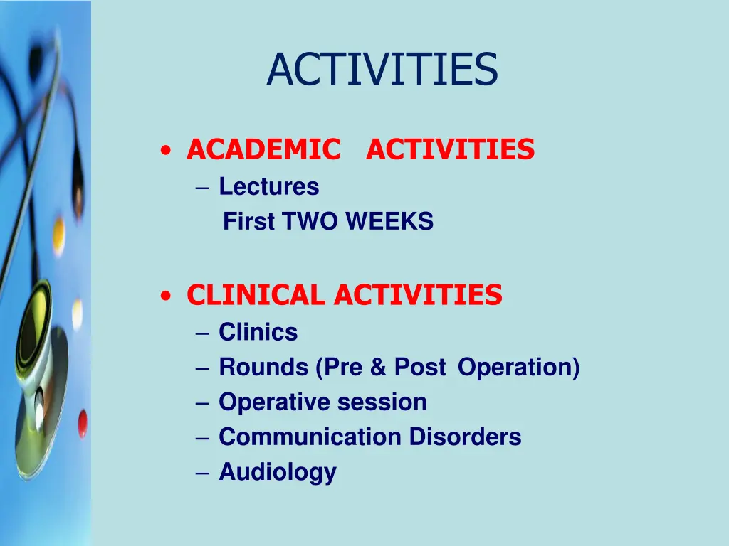 activities