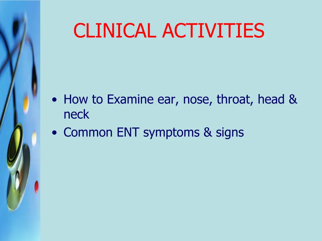 clinical activities
