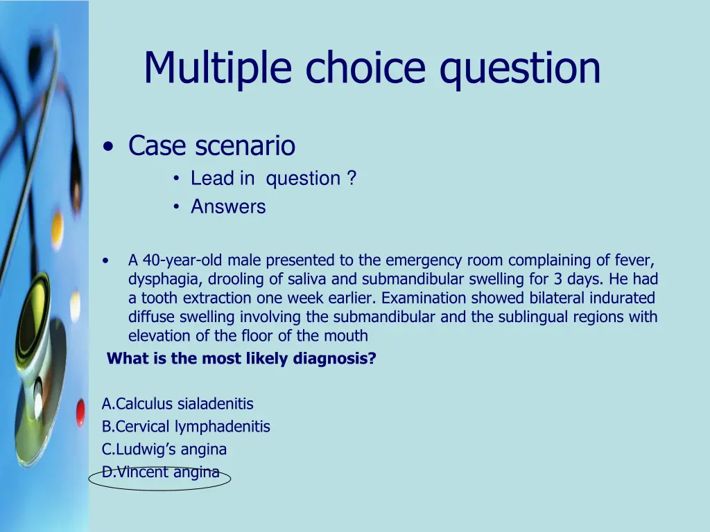 multiple choice question