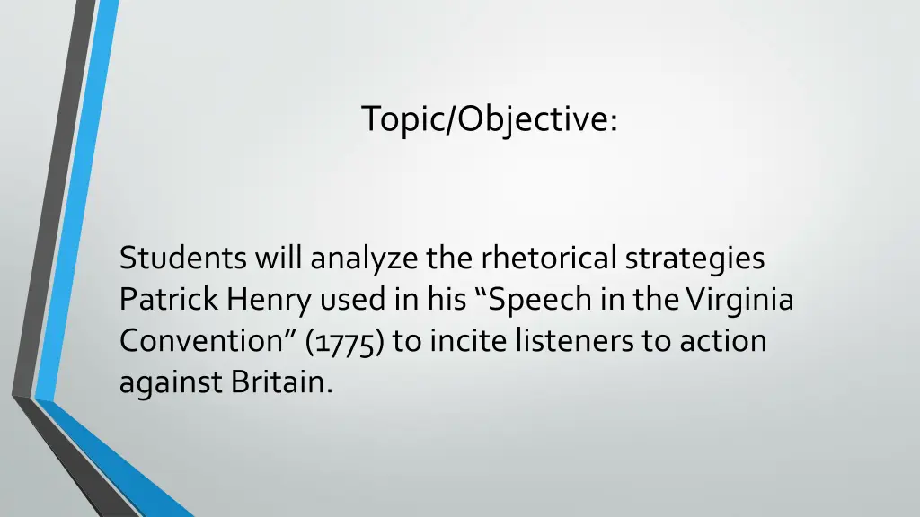 topic objective