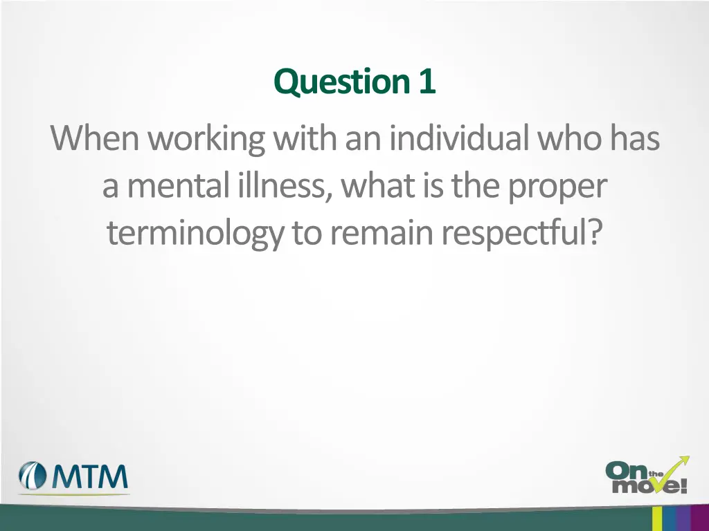 question 1