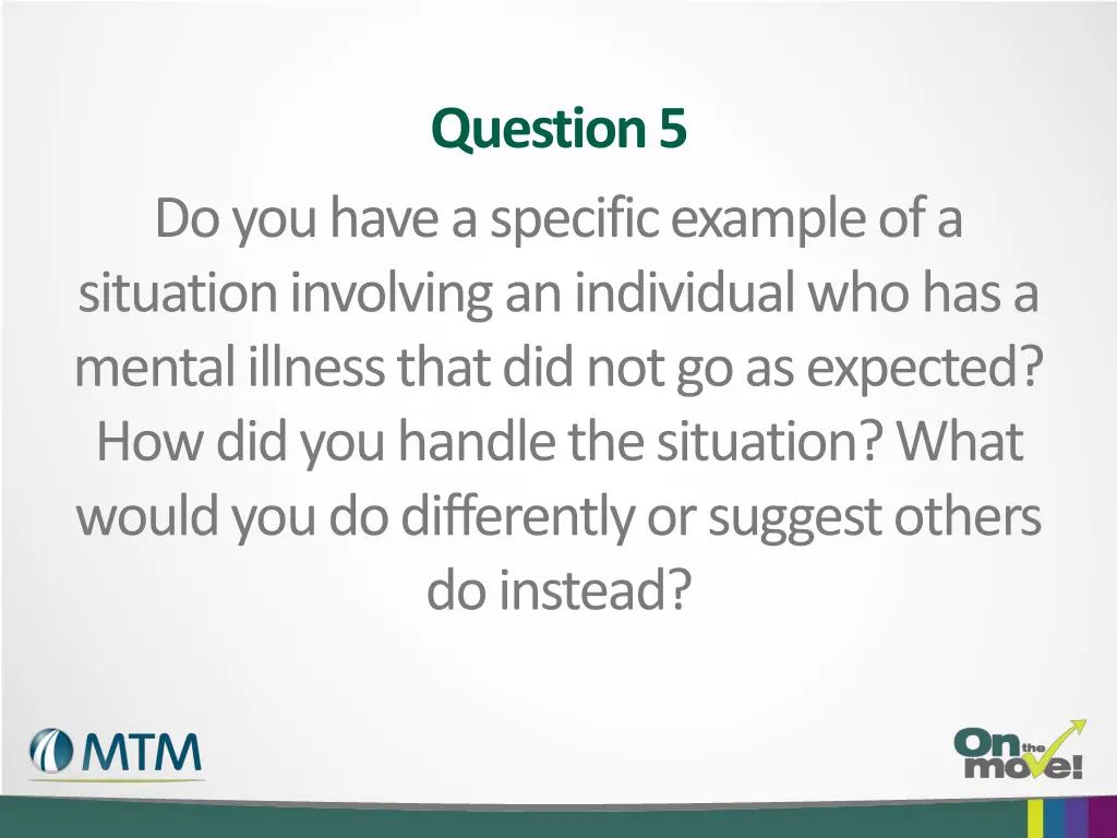 question 5