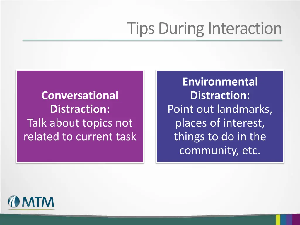 tips during interaction 1