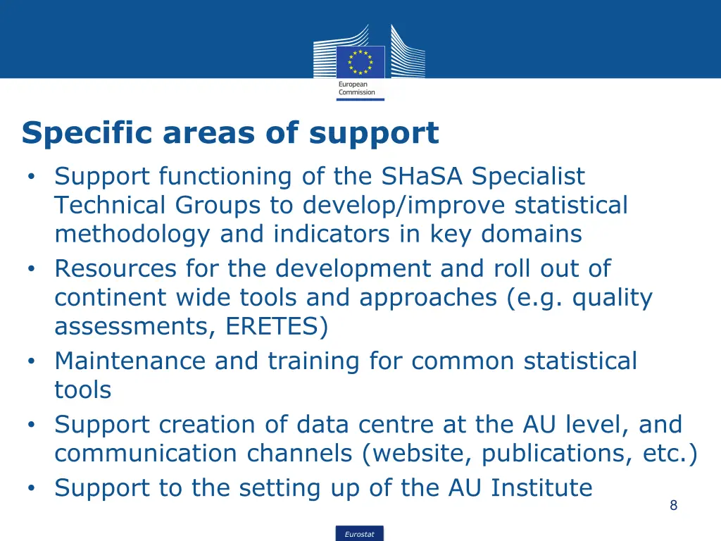 specific areas of support support functioning