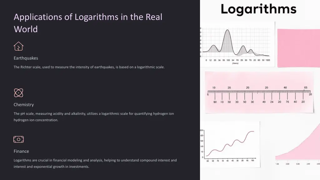 applications of logarithms in the real world