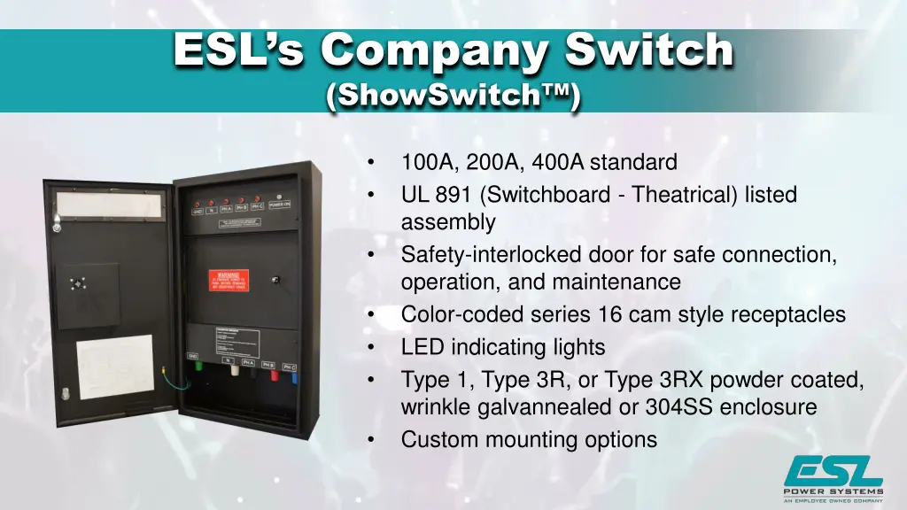 esl s company switch showswitch