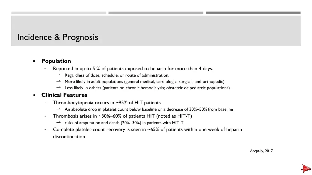 incidence prognosis