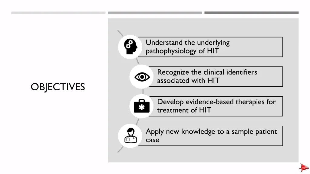 understand the underlying pathophysiology of hit