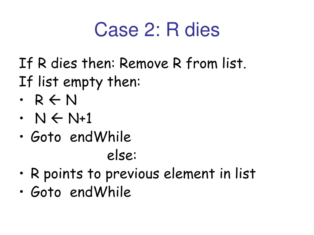 case 2 r dies