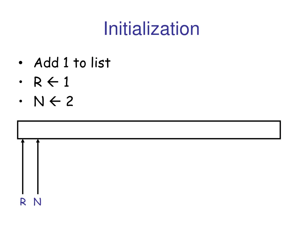 initialization