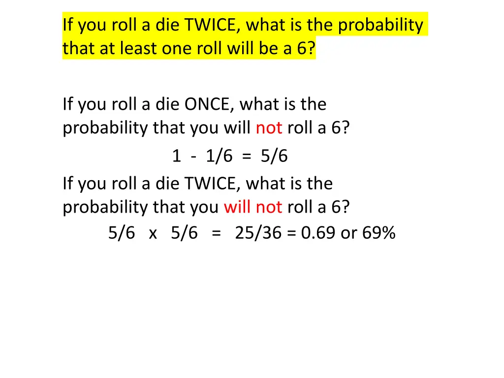 if you roll a die twice what is the probability 3