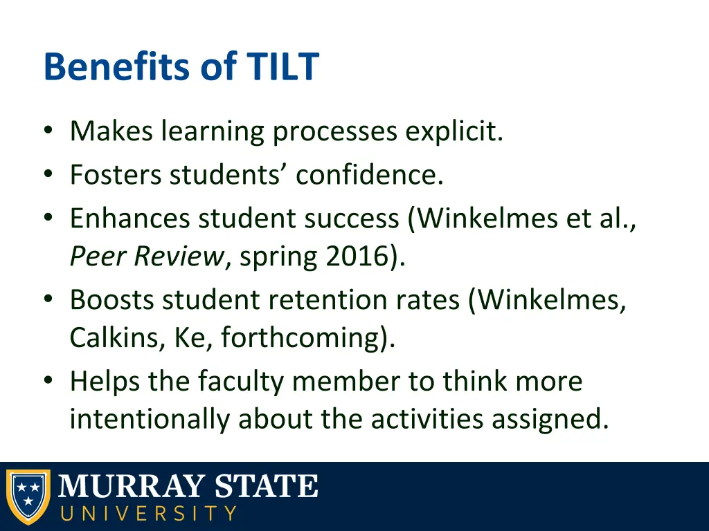 benefits of tilt