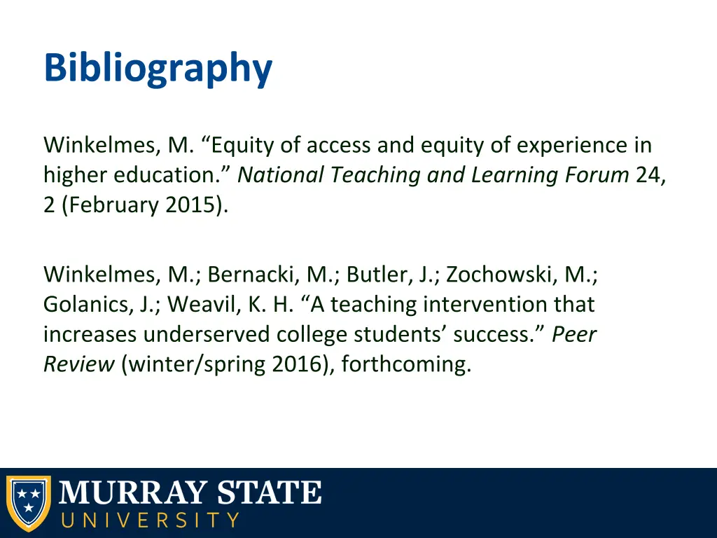 bibliography