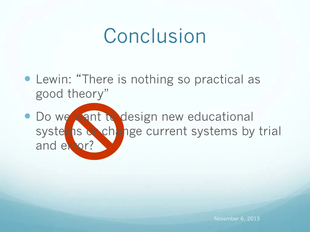 conclusion