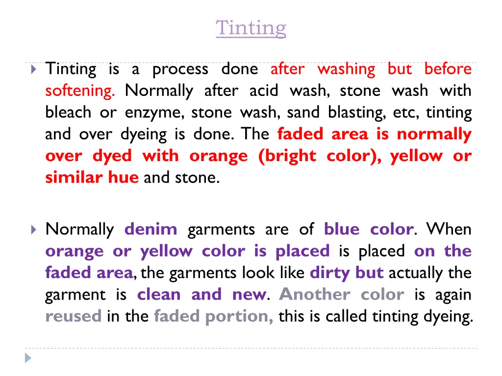 tinting
