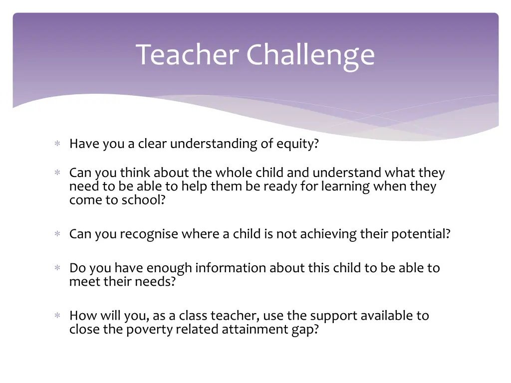 teacher challenge