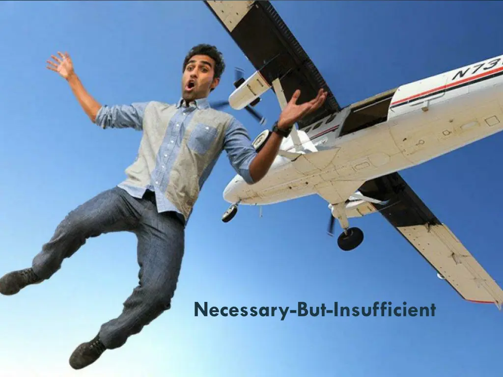 necessary but insufficient