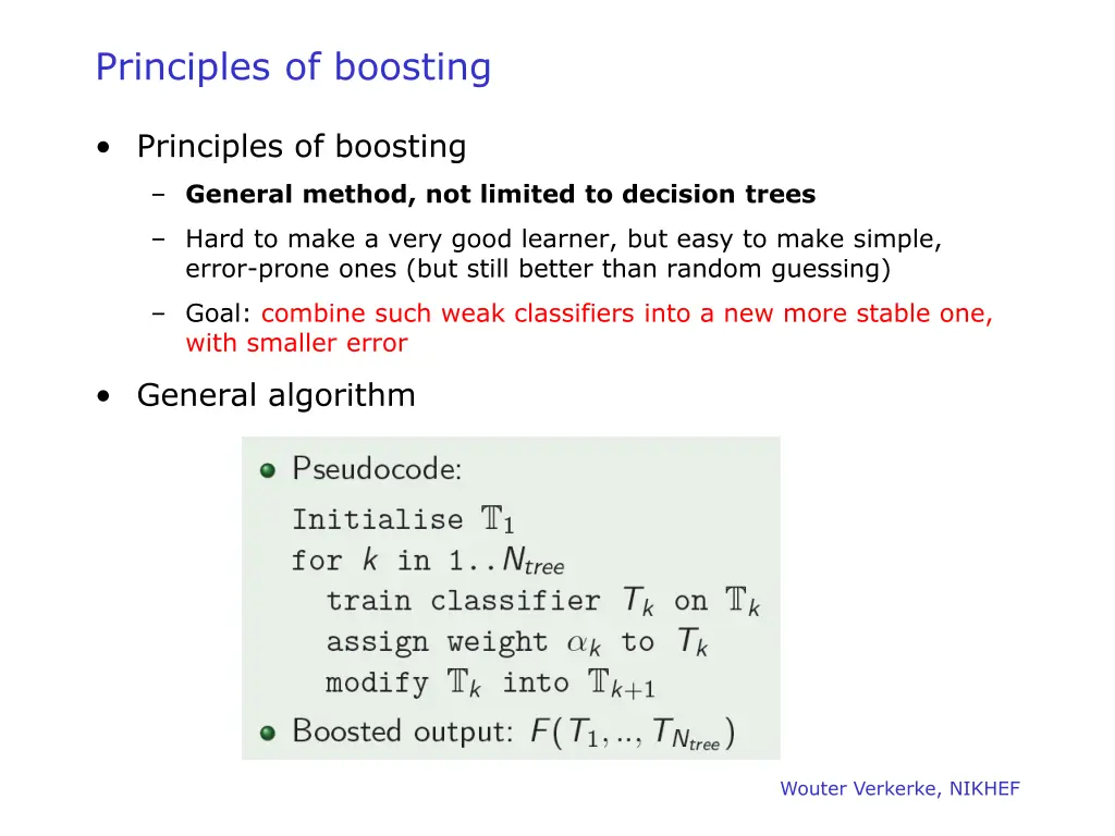 principles of boosting