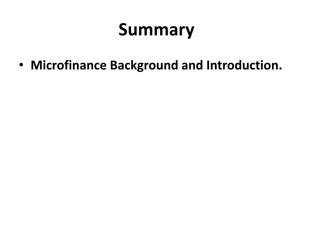 summary