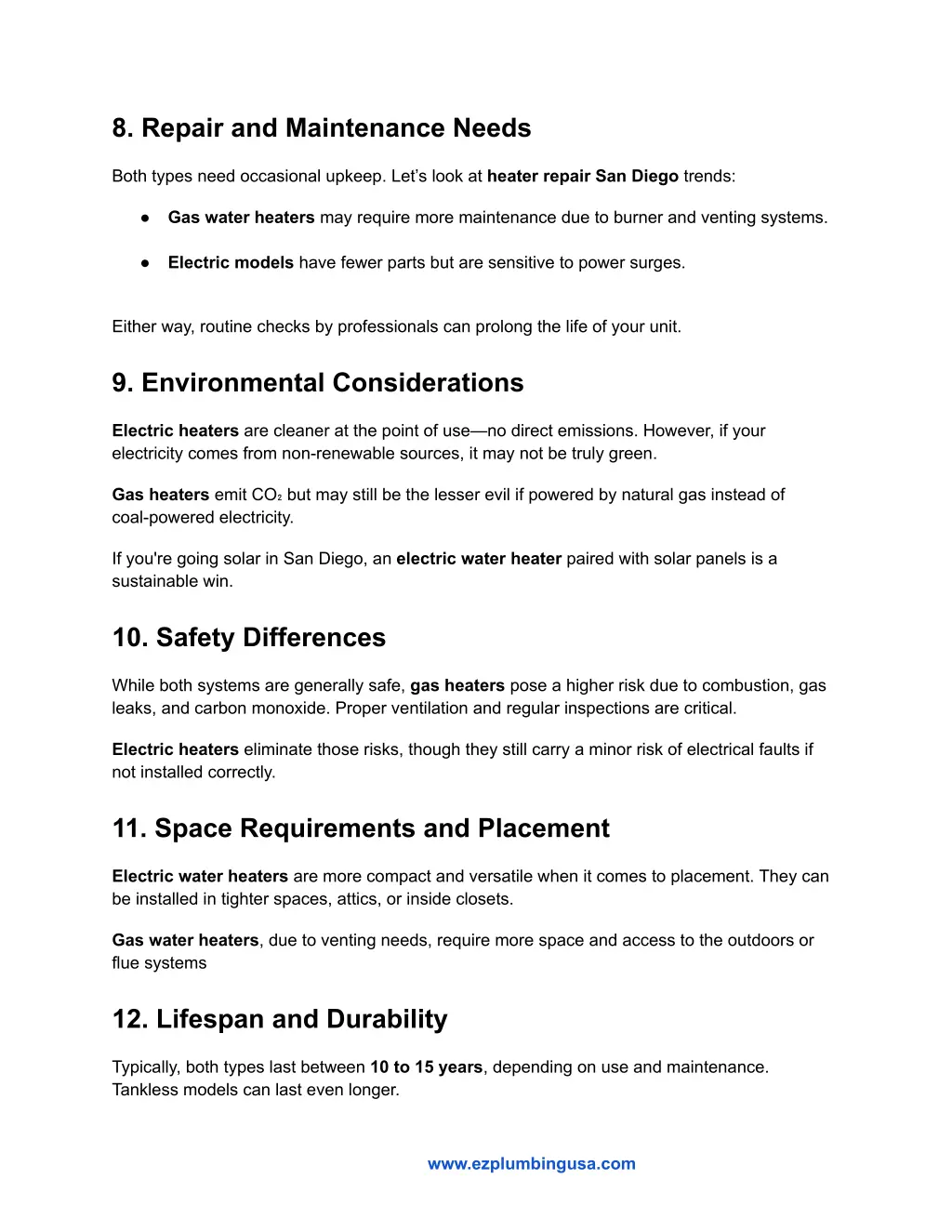 8 repair and maintenance needs