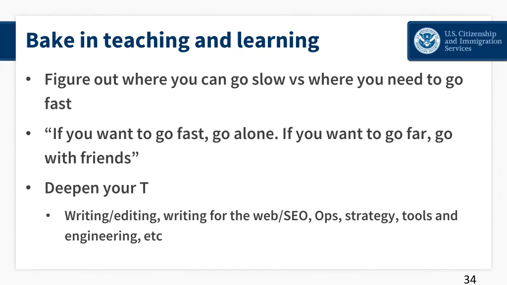 bake in teaching and learning