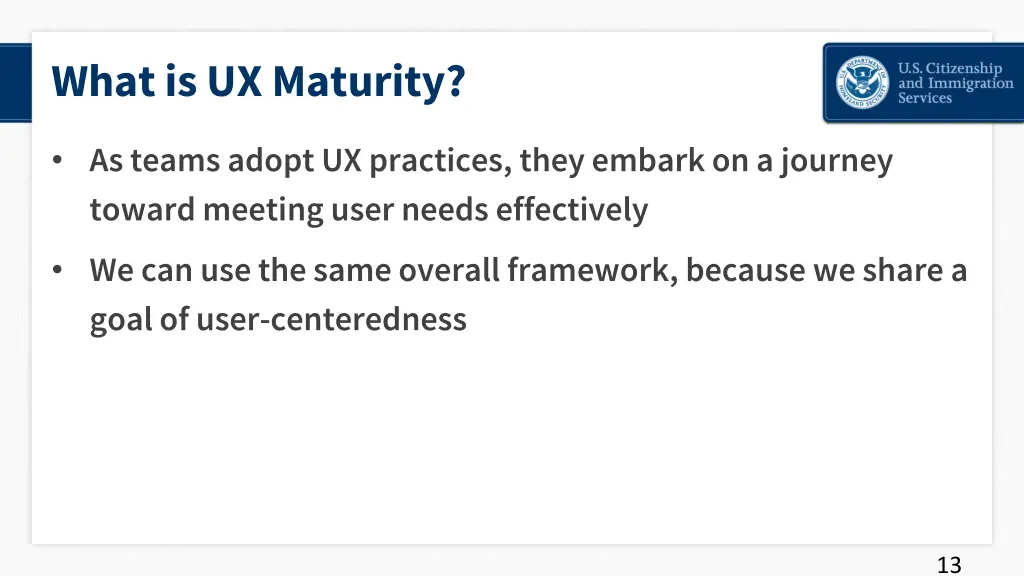 what is ux maturity