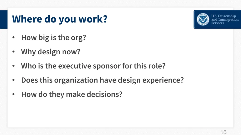 where do you work