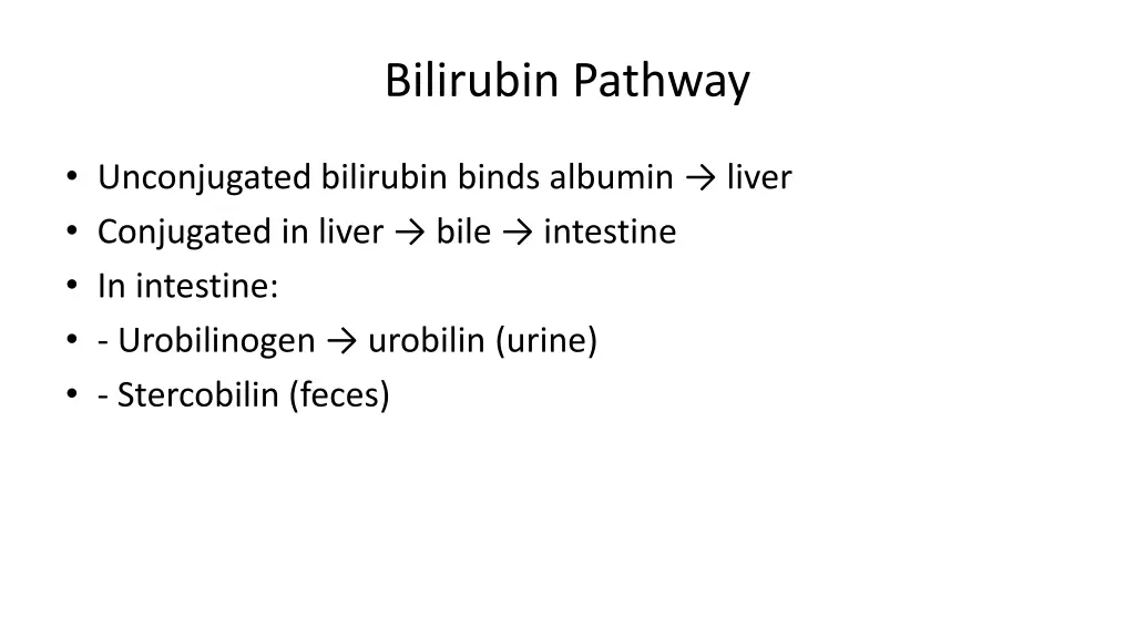 bilirubin pathway