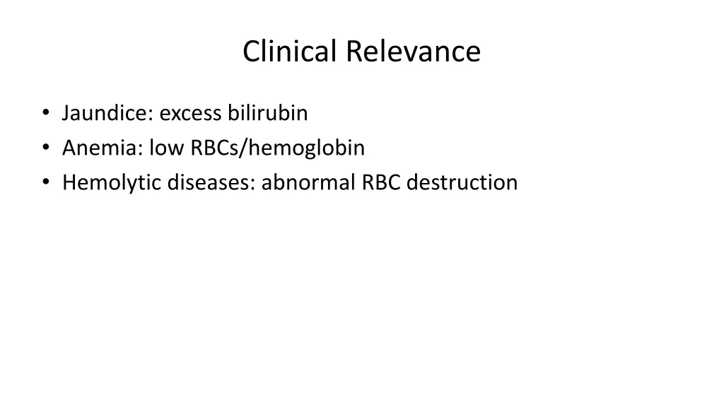 clinical relevance