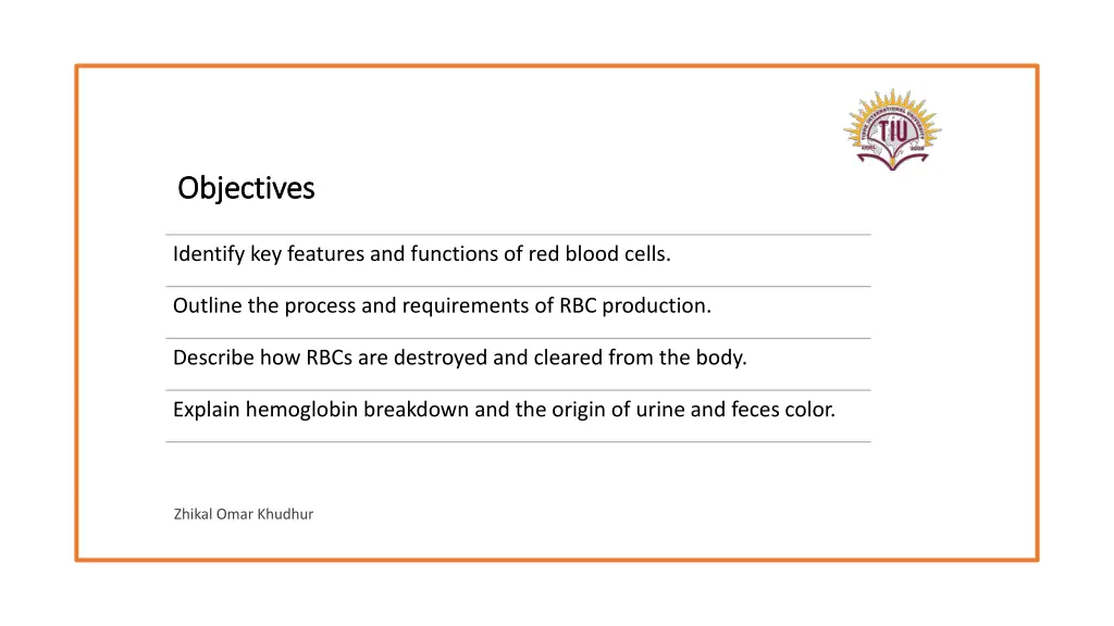 objectives objectives