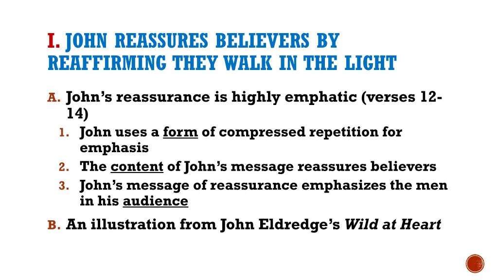 i john reassures believers by reaffirming they