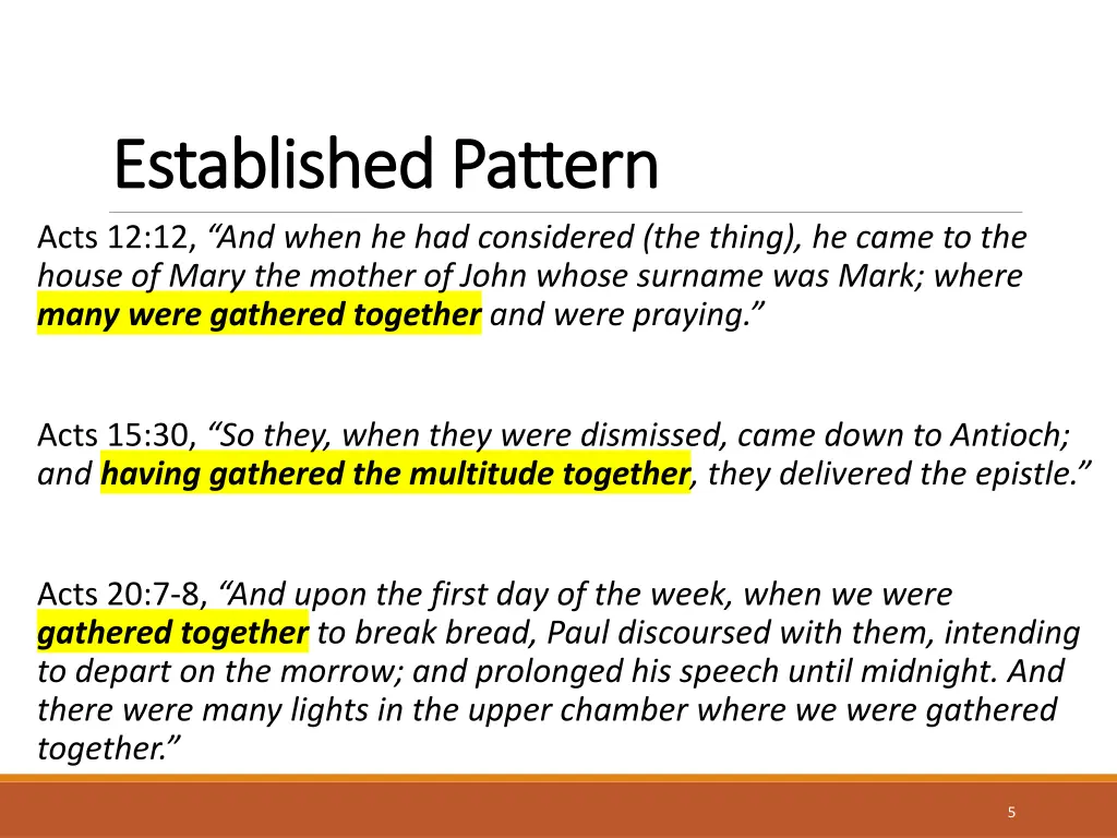 established pattern established pattern acts 1