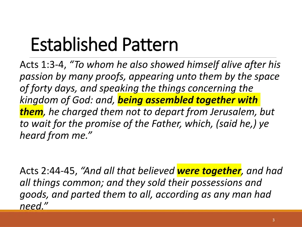 established pattern established pattern acts