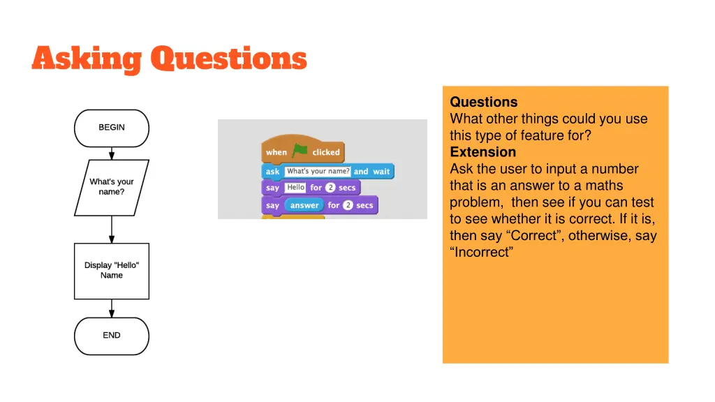 asking questions