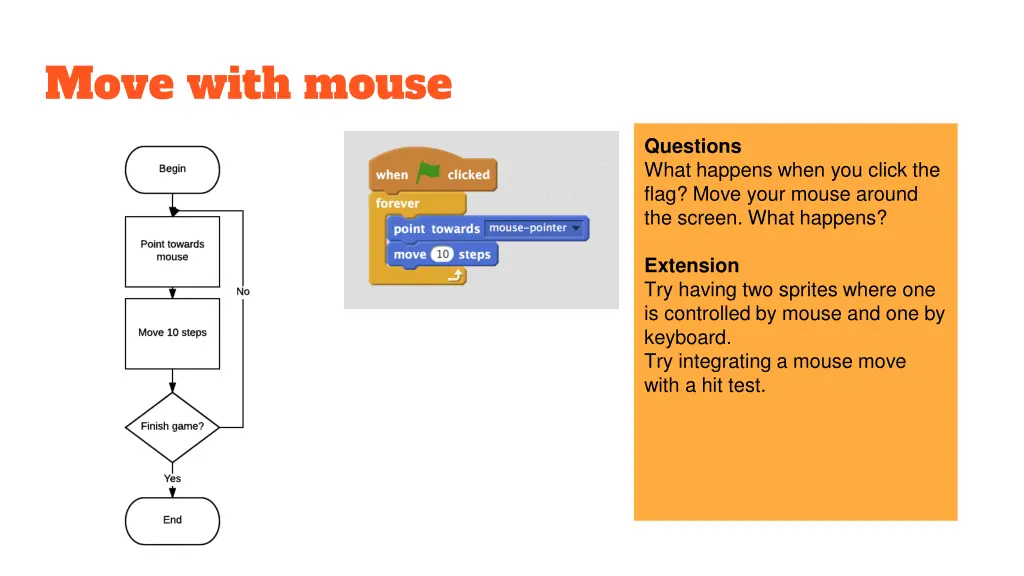 move with mouse