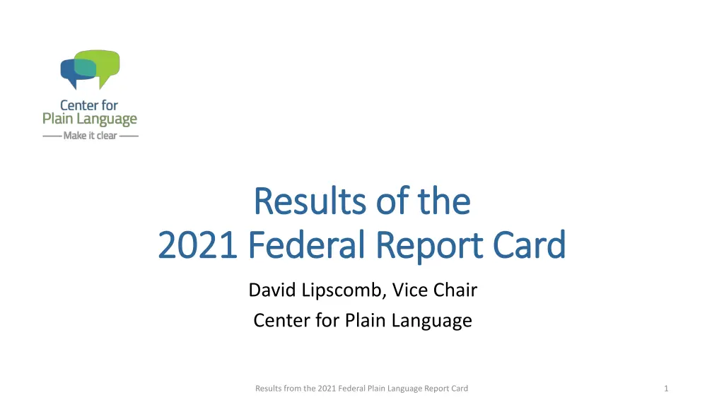 results of the results of the 2021 federal report