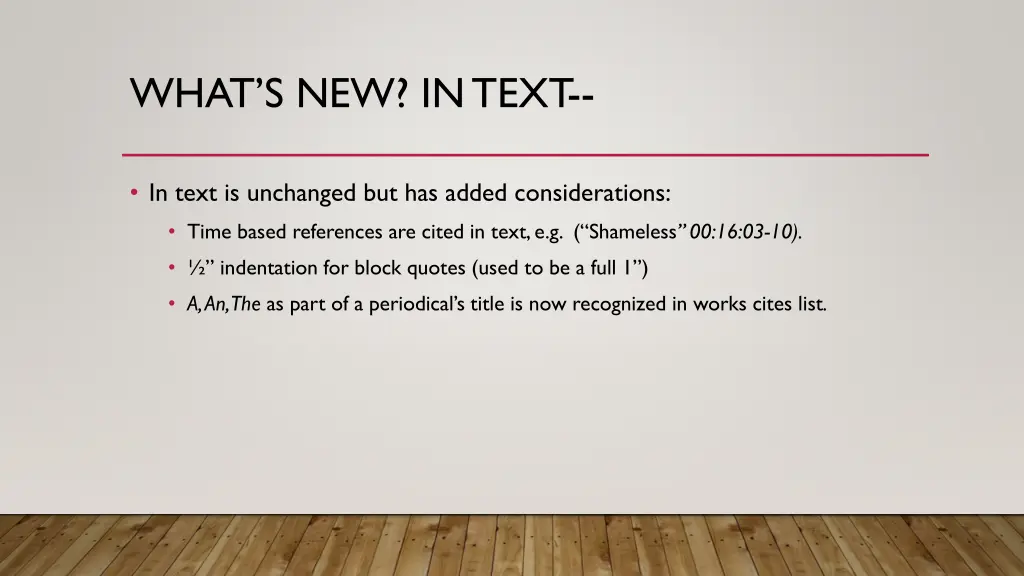 what s new in text
