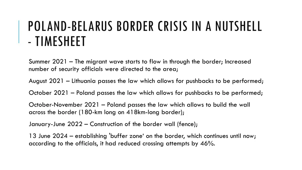 poland belarus border crisis in a nutshell