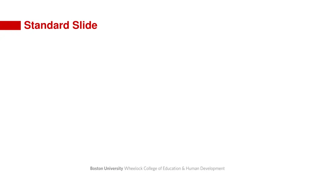 standard slide