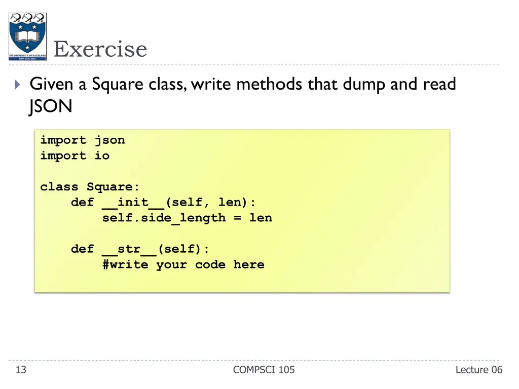exercise 1