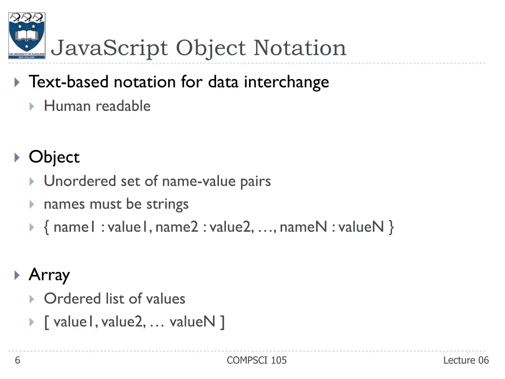 javascript object notation